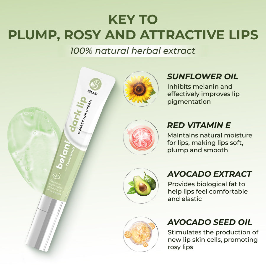 Belani Dark Lip Cream, Lips Balm For Dark Lip For Women & Men, Lip Wrinkle Repair, Lip Moisturizer For Very Dry Lips & Cracked, Remove Fordyce Lip Acne & Fordyce Spot 1.01 Fl Oz